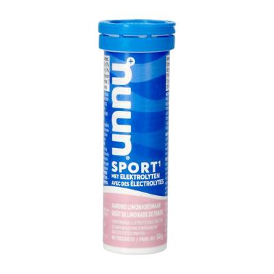 Nuun Sport Aarbei-Limonadesmaak 10 Bruistabletten