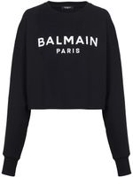 Balmain sweat en coton à logo imprimé - Noir - thumbnail