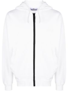 Stone Island Hoodie met geborduurd logo - Wit