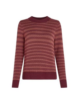 Icebreaker Waypoint Crewe Trui Dames Port/Cedar Wood M Icebreaker Waypoint Crewe Trui Dames Port/Cedar Wood M