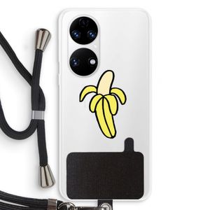 Banana: Huawei P50 Transparant Hoesje met koord