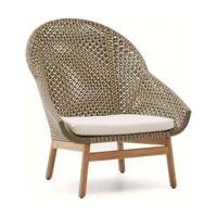 Kave Home Olbia loungestoel met hoge rug Rattan