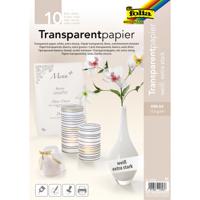 Transparant papier folia a4 115gr 10 vel wit