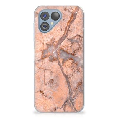 Fairphone 5 | TPU | Siliconen hoesje | Marmer Oranje