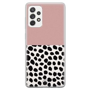 Samsung Galaxy A52s siliconen hoesje - Pink dots