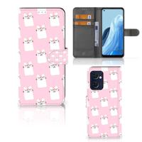 OPPO Find X5 Lite | Reno 7 5G | Telefoonhoesje | Met pasjeshouder | Sleeping Cats