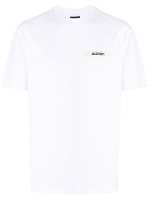 Jacquemus haut Le T-shirt Gros Grain - Blanc