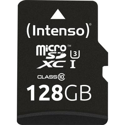 Intenso Professional microSDXC-kaart 128 GB Class 10, UHS-I Incl. SD-adapter
