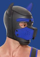 Ouch Puppy Play - Neoprene Puppy Hood - Blue