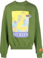 Heron Preston sweat à logo imprimé - Vert