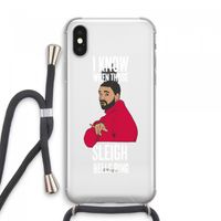 Sleigh Bells Ring: iPhone XS Max Transparant Hoesje met koord