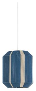 Light & Living Hanglamp Kozana 36cm - Blauw/Crème