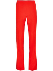 Ferragamo pantalon de tailleur à plis marqués - Rouge