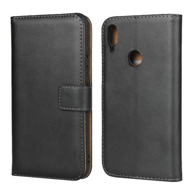 Horizontale Flip lederen case voor Huawei Y6 (2019) met magnetische gesp & houder & kaartsleuven & portemonnee (zwart)