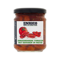 Enrico Zongedroogde Tomaten met Kruiden in Water 210g bij Jumbo - thumbnail