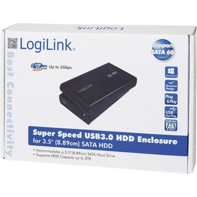 LogiLink UA0107 3,5 harde schijf behuizing 3.5 inch USB-A 3.2 Gen 1