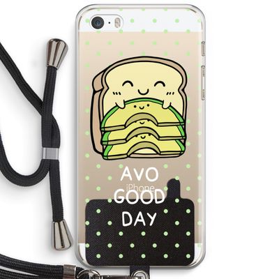 Avo Good Day: iPhone 5 / 5S / SE Transparant Hoesje met koord