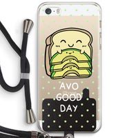 Avo Good Day: iPhone 5 / 5S / SE Transparant Hoesje met koord
