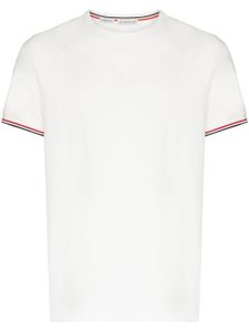 Moncler t-shirt à patch logo - Blanc