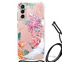 Samsung Galaxy S21 FE Case Anti-shock Bird Flowers