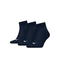 Puma Quartersokken Plain 3-pack Navy-47-49