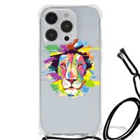 iPhone 14 Pro Stevig | Bumper Hoesje | Lion Color