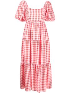 Kitri robe à carreaux vichy - Rouge