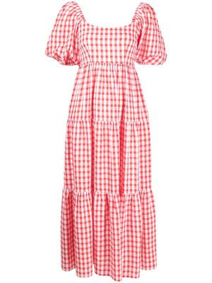 Kitri robe à carreaux vichy - Rouge