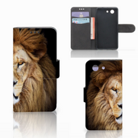 Sony Xperia Z3 Compact Telefoonhoesje met Pasjes Leeuw - thumbnail