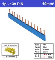 SEP Verdeelkam 1f pin 13 mod 18mm blauw P01013B00