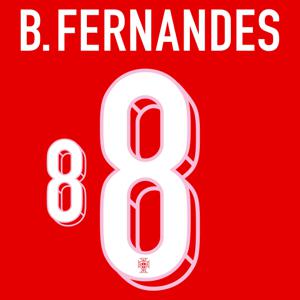 B.Fernandes 8 (Officiële Portugal Bedrukking 2024-2025)
