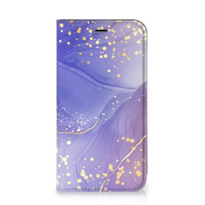 Bookcase voor Apple iPhone 11 Watercolor Paars