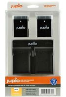 Jupio Kit: 2 x camera-accu EN-EL14 1100mAh + USB Dual lader