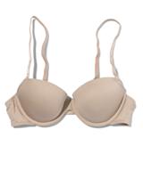 HEMA Voorgevormde Bh Met Beugel Recycled/micro Beige (beige)