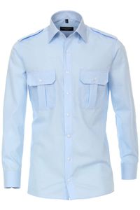 Casa Moda Modern Fit Piloot shirt ML7 (72CM+) blauw