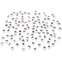 Creativ Company Letterkralen wit 7mm, 200st.