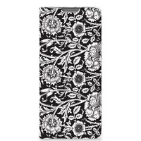 OPPO Find X5 Smart Cover Black Flowers