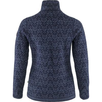 Fjallraven Snow Cardigan Fleece Dames Dark Navy XL