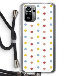 Bollen: Xiaomi Redmi Note 10S Transparant Hoesje met koord