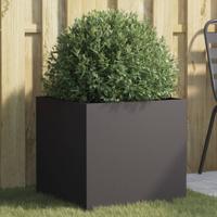VidaXL Plantenbak 49x47x46 cm staal zwart