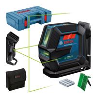 Bosch Professional GLL 2-15 G Kruislijnlaser Groen + Plafondklem DK 10 in Koffer - 0601063W02