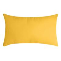 Stof Textile sierkussen Nelson - geel - 30 x 50 cm - bank kussens - polyester