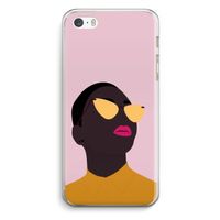 Yellow glasses: iPhone 5 / 5S / SE Transparant Hoesje