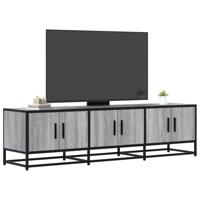 Tv-meubel 150x35x41 cm bewerkt hout metaal grijs sonoma eiken