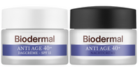 Combiset Biodermal Anti Age 40+ Gezichtsverzorgingsroutine - Dag- en Nachtcrème - 2 stuks - thumbnail