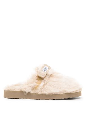 Suicoke chaussons Zavo-2eu en fourrure artificielle - Tons neutres