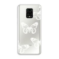 White butterfly: Xiaomi Redmi Note 10 Lite Transparant Hoesje