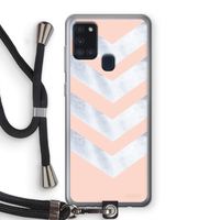Marmeren pijlen: Samsung Galaxy A21s Transparant Hoesje met koord Marmeren pijlen: Samsung Galaxy A21s Transparant Hoesje met koord