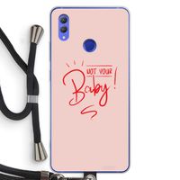 Not Your Baby: Honor Note 10 Transparant Hoesje met koord