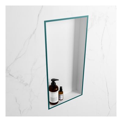 Wandnis Solid Surface Easy | In- en opbouw | 30x60x8 cm | 1 vak | Smag/Talc